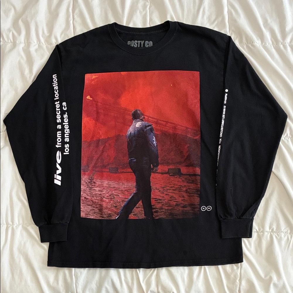 Post Malone Tour 2020 Men's Long-Sleeve T-Shirt Black Size L
